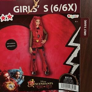 Disney Descendants 4: The Rise of Red Halloween Costume Size Small 6/6x